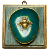 Painted Frame with Grande Bee on Agate