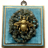 Painted Frame with Grande Bee on Beads
