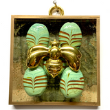 Acrylic Frame with Deco Bee on Beads / Slight Imperfections