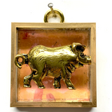 Acrylic Frame with Pig / Slight Imperfections