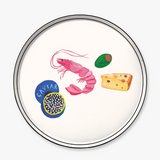 "Girl Dinner" Appetizer Plate Set