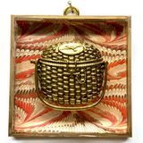 Acrylic Frame with Nantucket Basket / Slight Imperfections