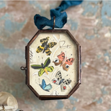 Butterfly Waltz ~ Art Locket Vintage Ornament Handmade