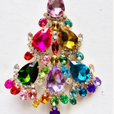 Czech Rhinestone Christmas Tree