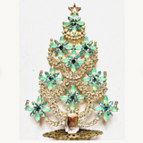 Czech Rhinestone Christmas Tree