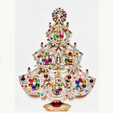 Czech Rhinestone Christmas Tree