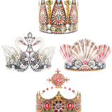Paper Party Crowns | 3 designs! (Set of 4 Crowns)