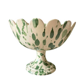 Scalloped Bowl on Stand