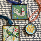 Meriwether ~ Art Locket Mermaid Vintage Ornament Handmade 