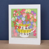 Sweet Peas in a Ravilious Jug