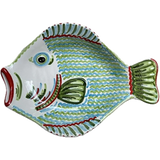 Portofino Green Fish Platter - Large