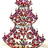 Czech Rhinestone Christmas Tree