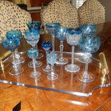 Acrylic Tray with Brass Handles