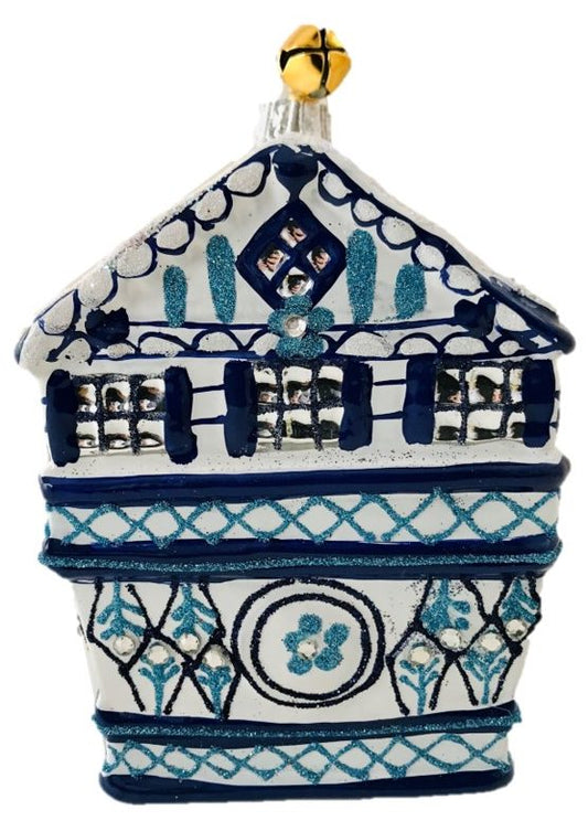 Blue & White Delft House Ornament